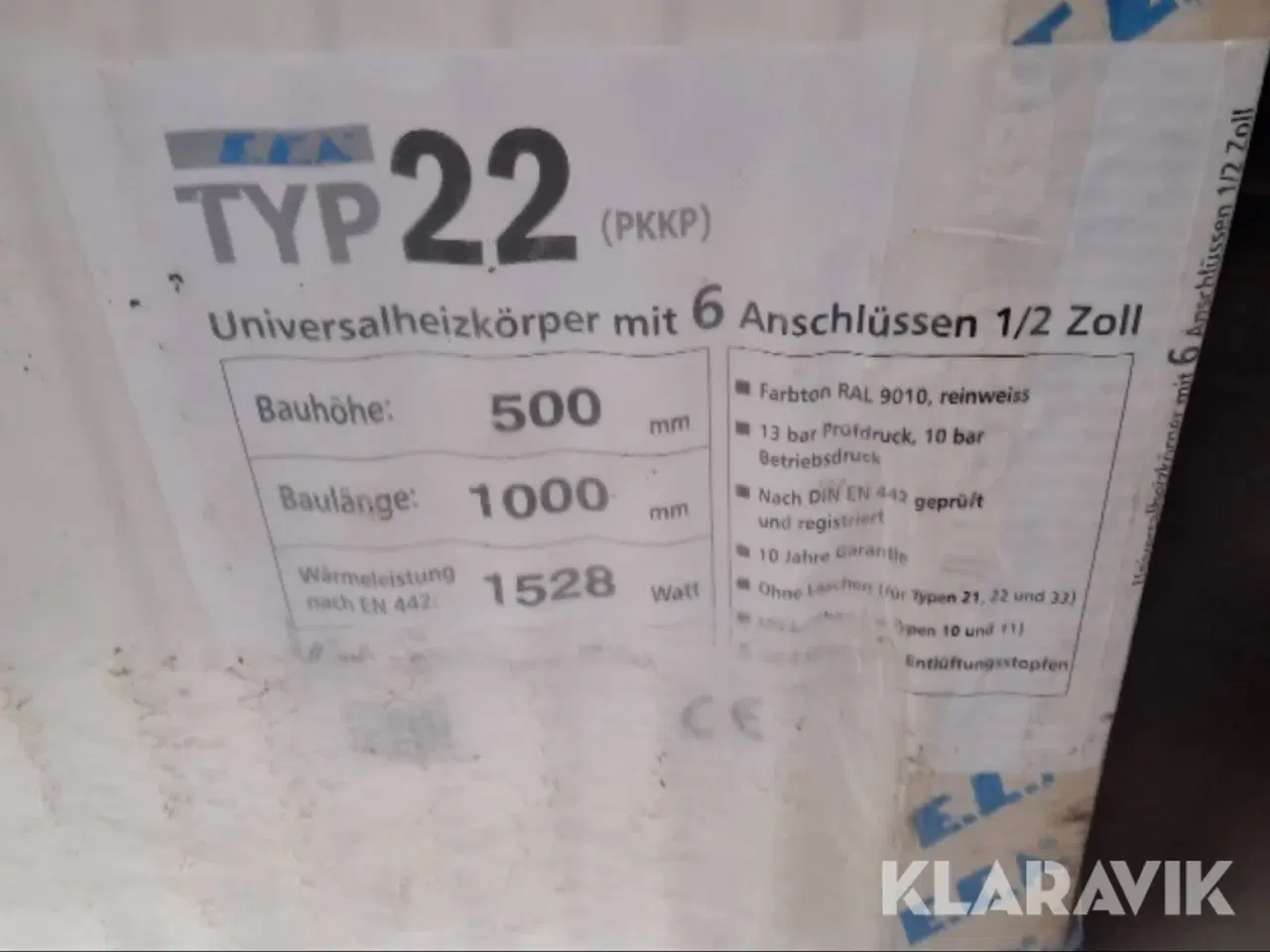 Billede 4 - Radiator E.C.A Typ 22 - 10 styk