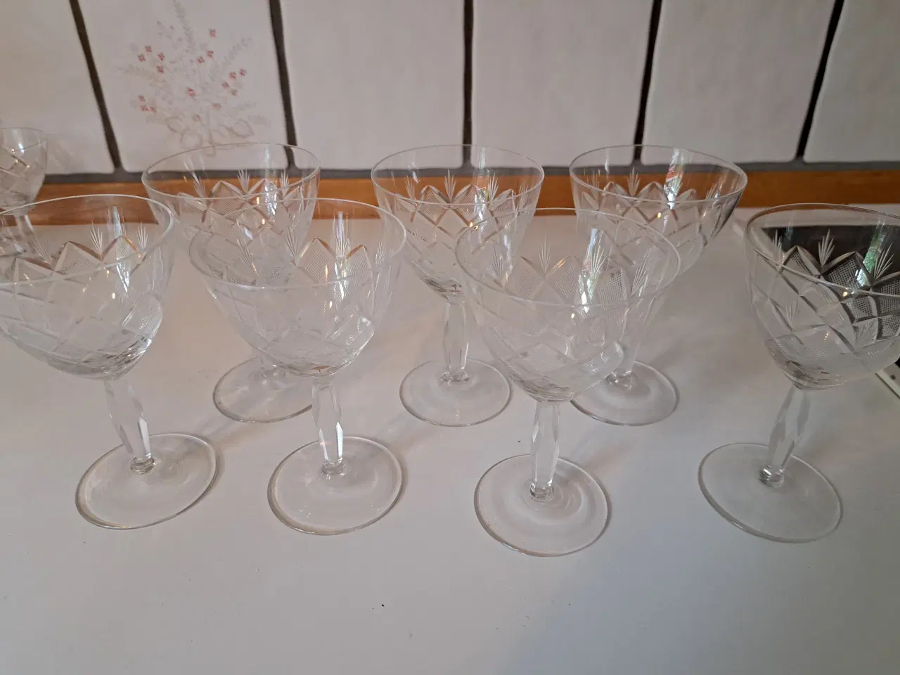 Billede 3 - Vintage glas, facetslebne 
