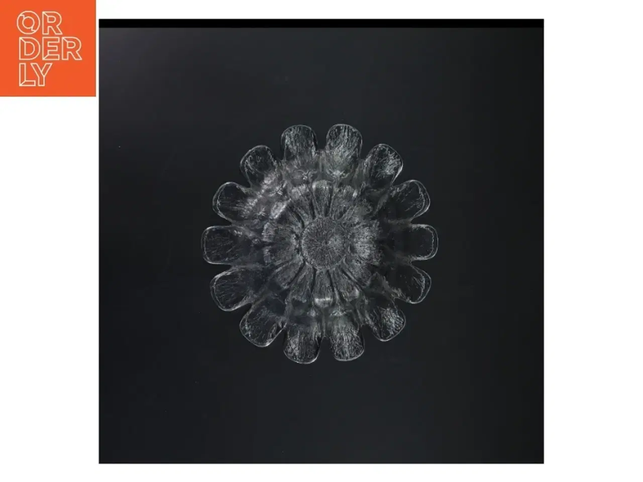 Billede 3 - Glas skål, solsikke (str. Ø 23 cm)