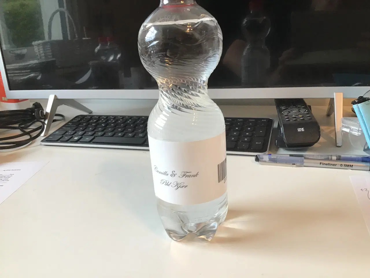Billede 1 - Labels med navn og dato til bryllup