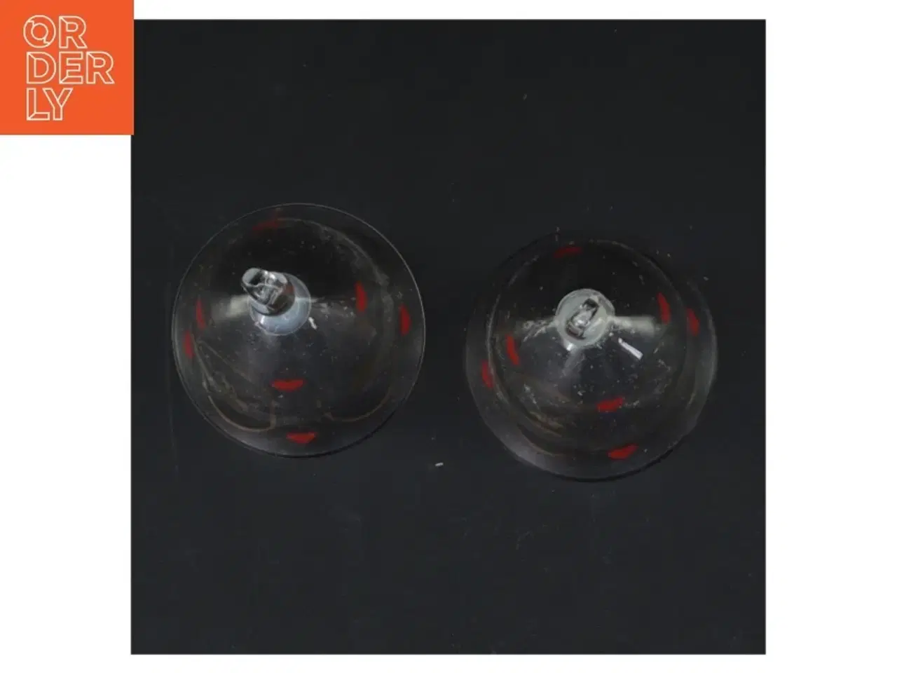 Billede 2 - holmegaard års Glas juleklokker med guldtryk (str. 8,5 cm)