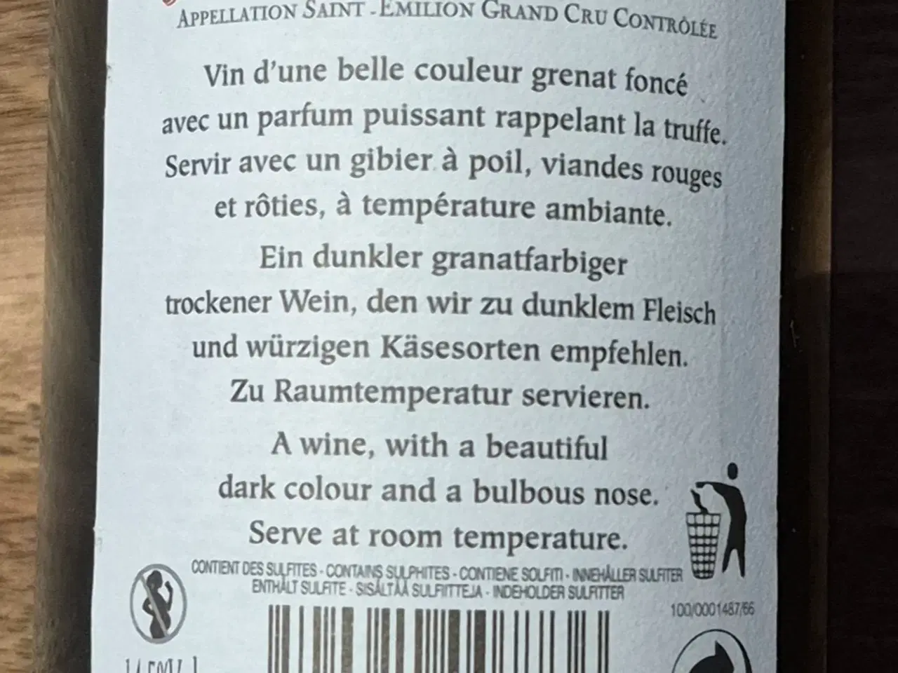 Billede 2 - 10 flasker Bordeaux – Saint-Émilion Grand Cru 2010