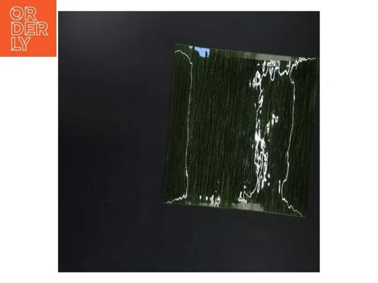 Billede 1 - Grønt firkantet glasfad (str. 25x25 cm)