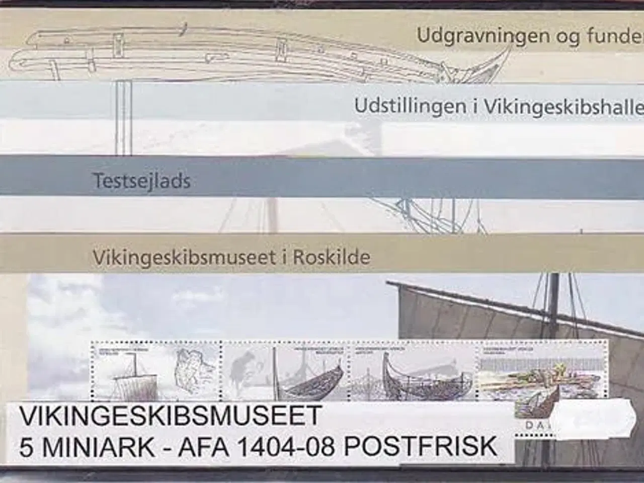 Billede 1 - Vikingeskibsmuseet AFA 1404 -08. Postfrisk