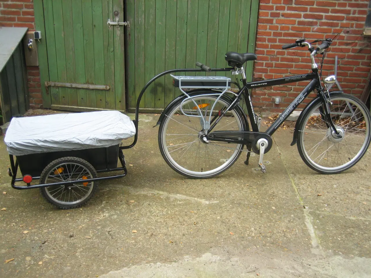 Billede 1 - Elcykel med trailer