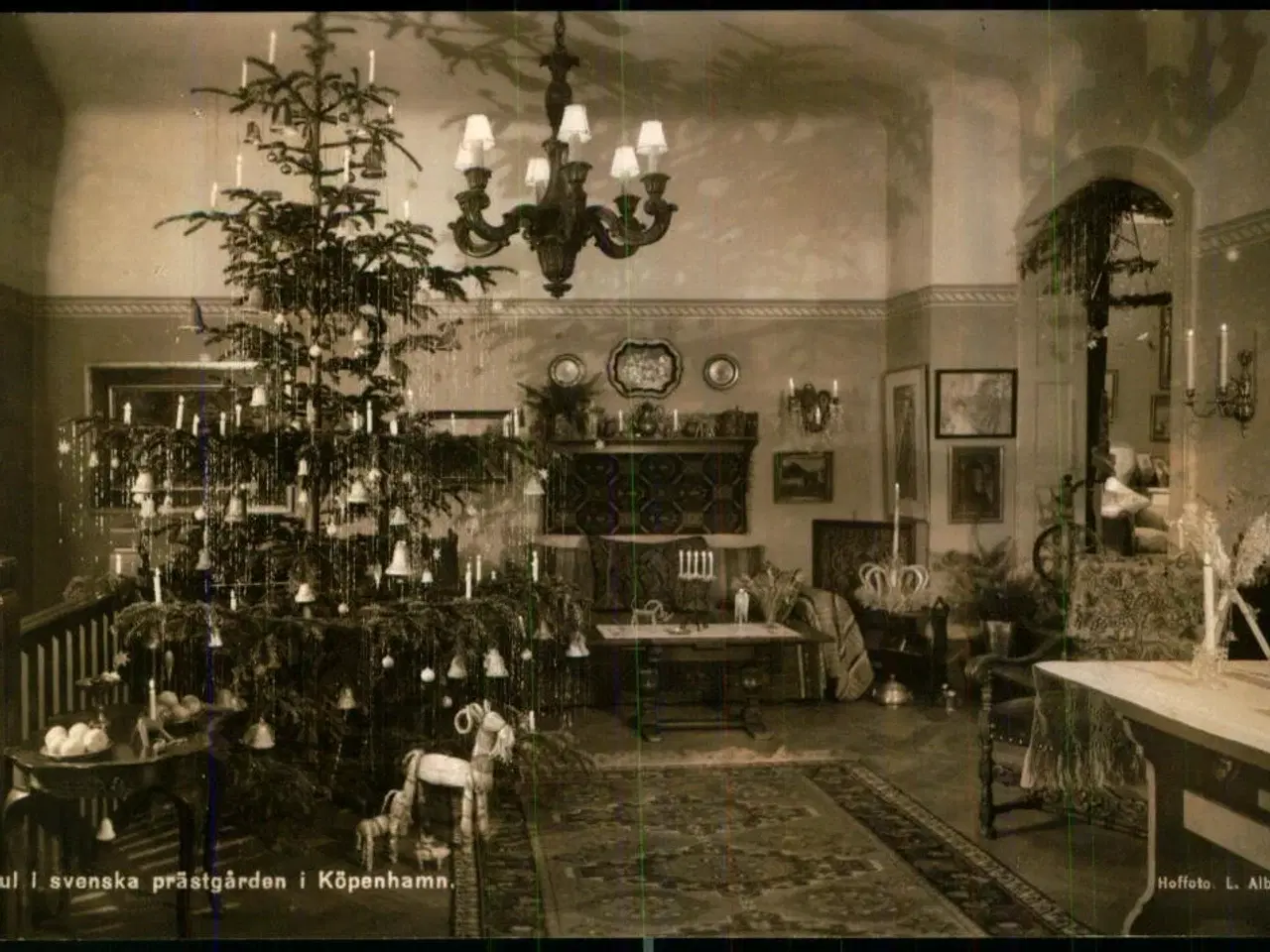 Billede 1 - Jul i svenske præstgård i København - Fotokort Albert u/n - Ubrugt