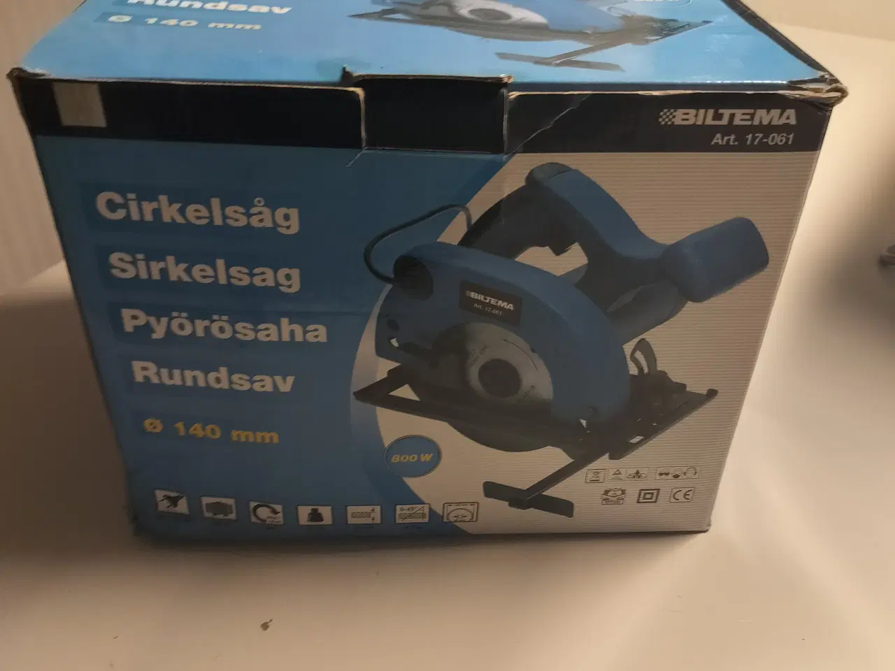 Billede 1 - Biltema rundsav 800 w og 140 mm klinge.