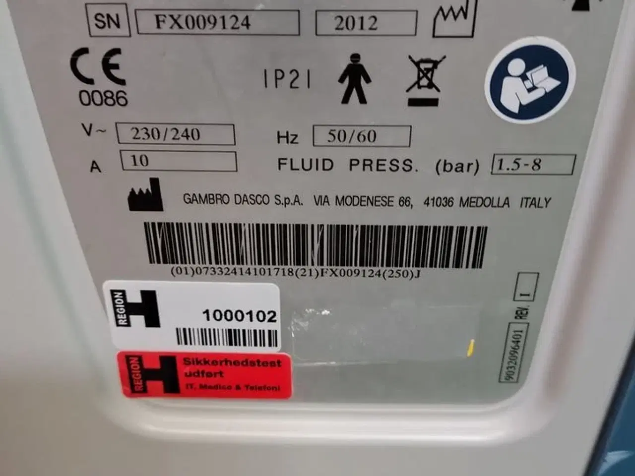 Billede 4 - Dialysis machine GAMBRO Artis