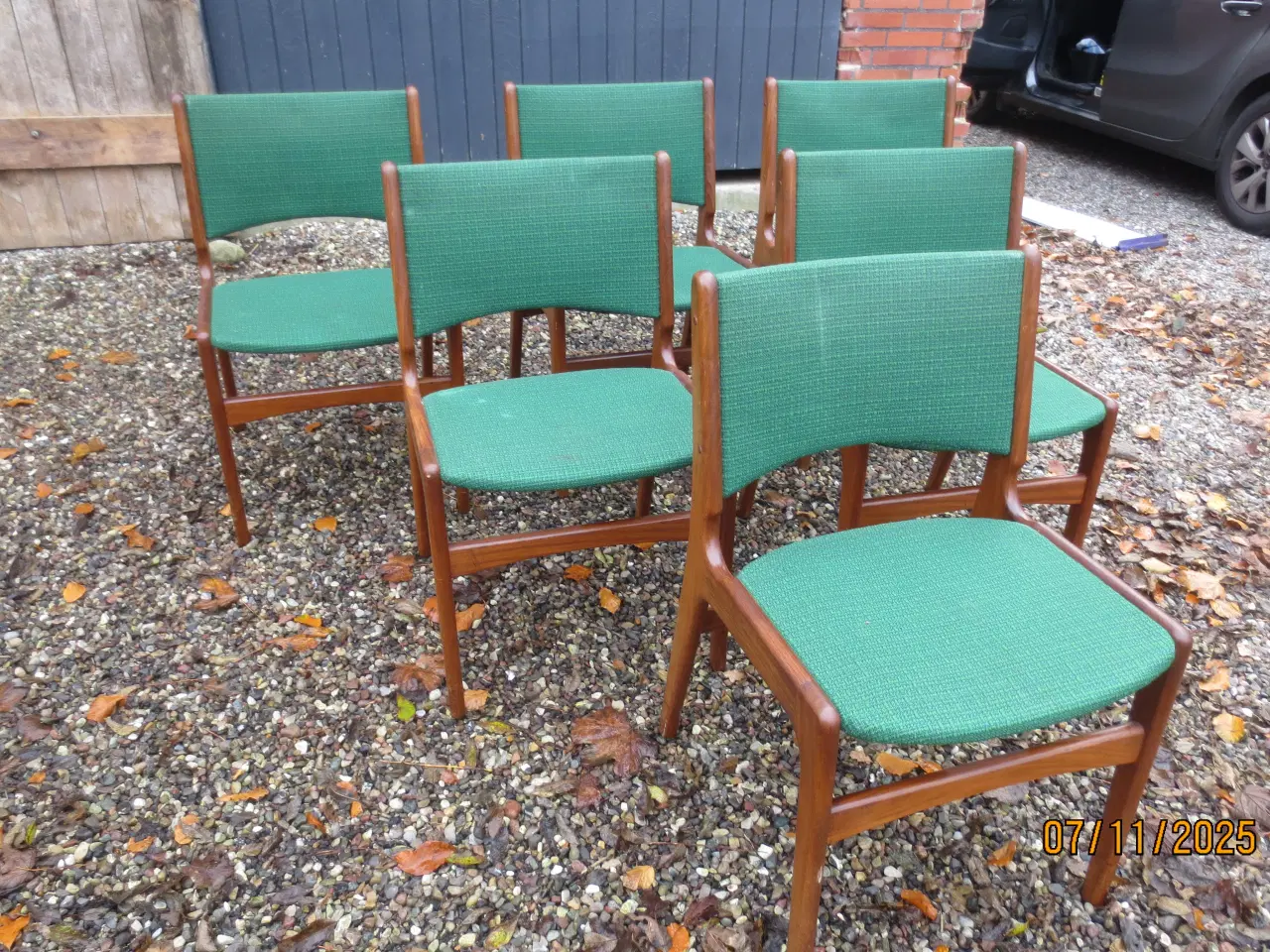 Billede 1 - 6  stk Spisebordsstole i Teak Erik Buch 