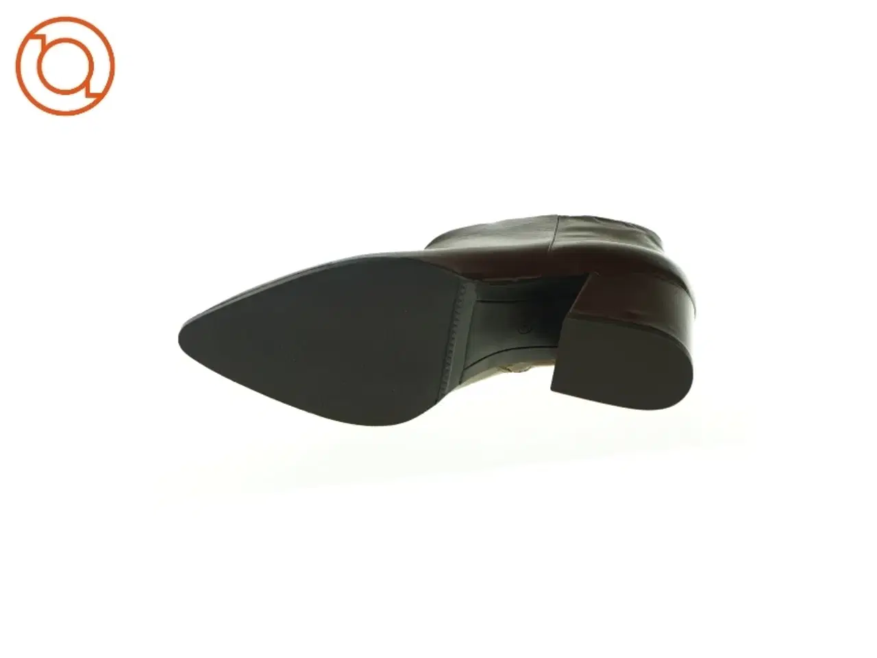 Billede 2 - Høje hæle i brunt læder fra RE: desined (str. 36)