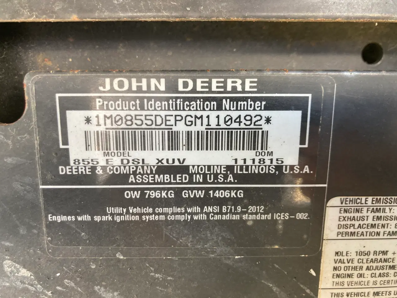 Billede 14 - John Deer gator 855