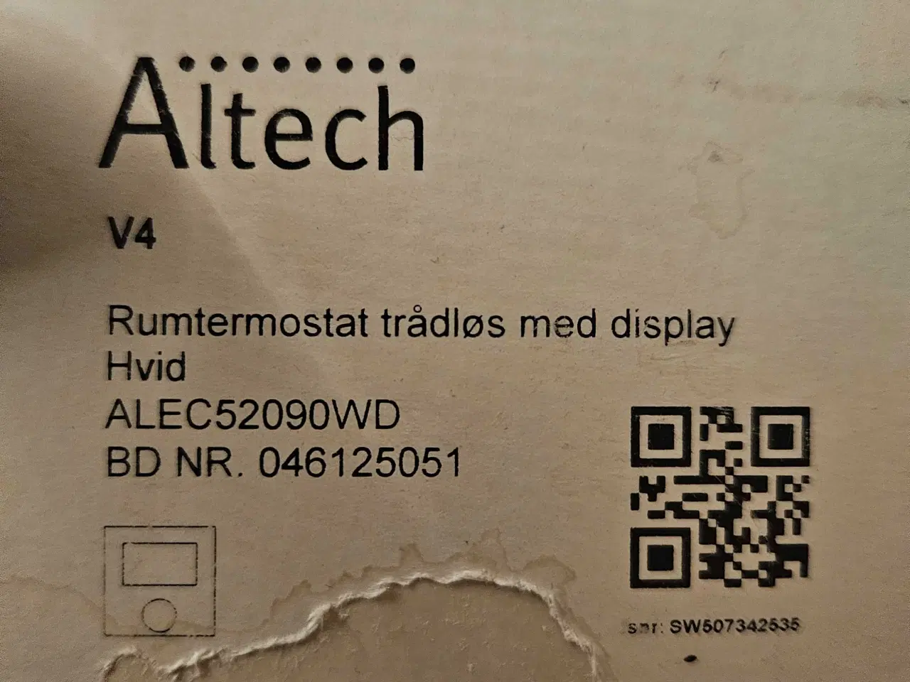 Billede 2 - Altech trådløse rumtermostat med display