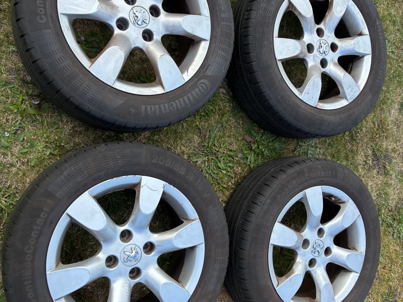 Billede 1 - Originale Peugeot alufælge med dæk