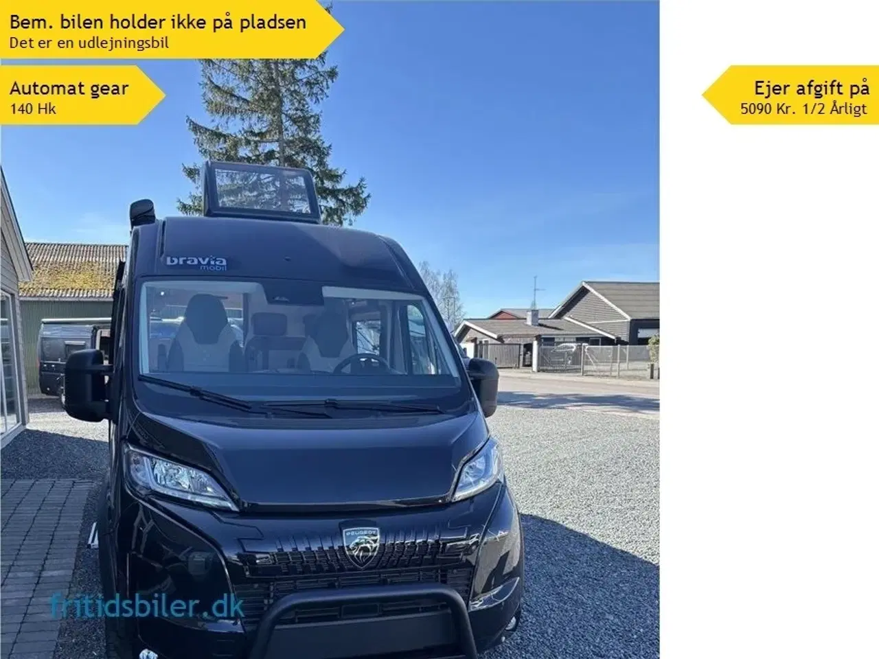 Billede 1 - 2025 - Bravia 599 140 Hk   Bravia 599 i sort metal med tværgående dobbeltseng.