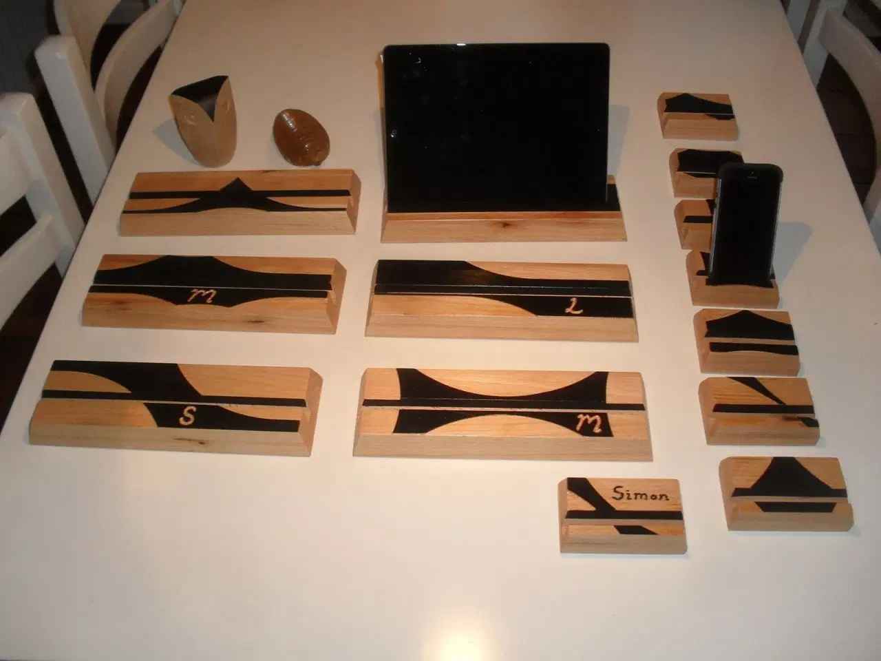 Billede 4 - Tabletholder i træ håndlavet