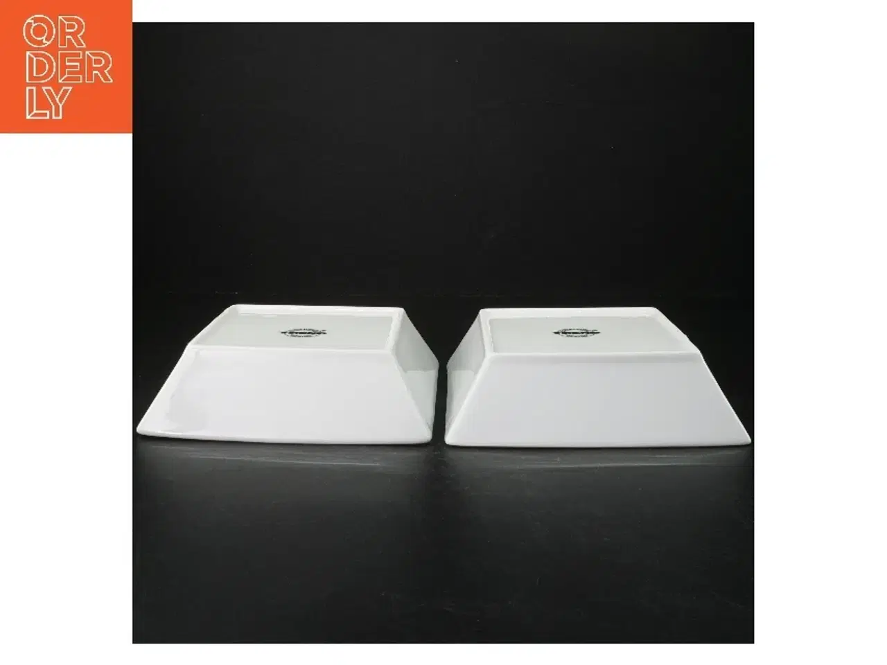 Billede 4 - Hvid firkantede skåle fra Trend (str. 17,5. x, 17,5 cm)