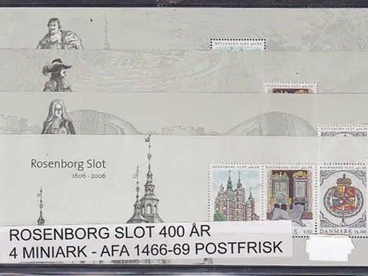 Billede 1 - Rosenborg Slot AFA 1466 - 69 Postfrisk