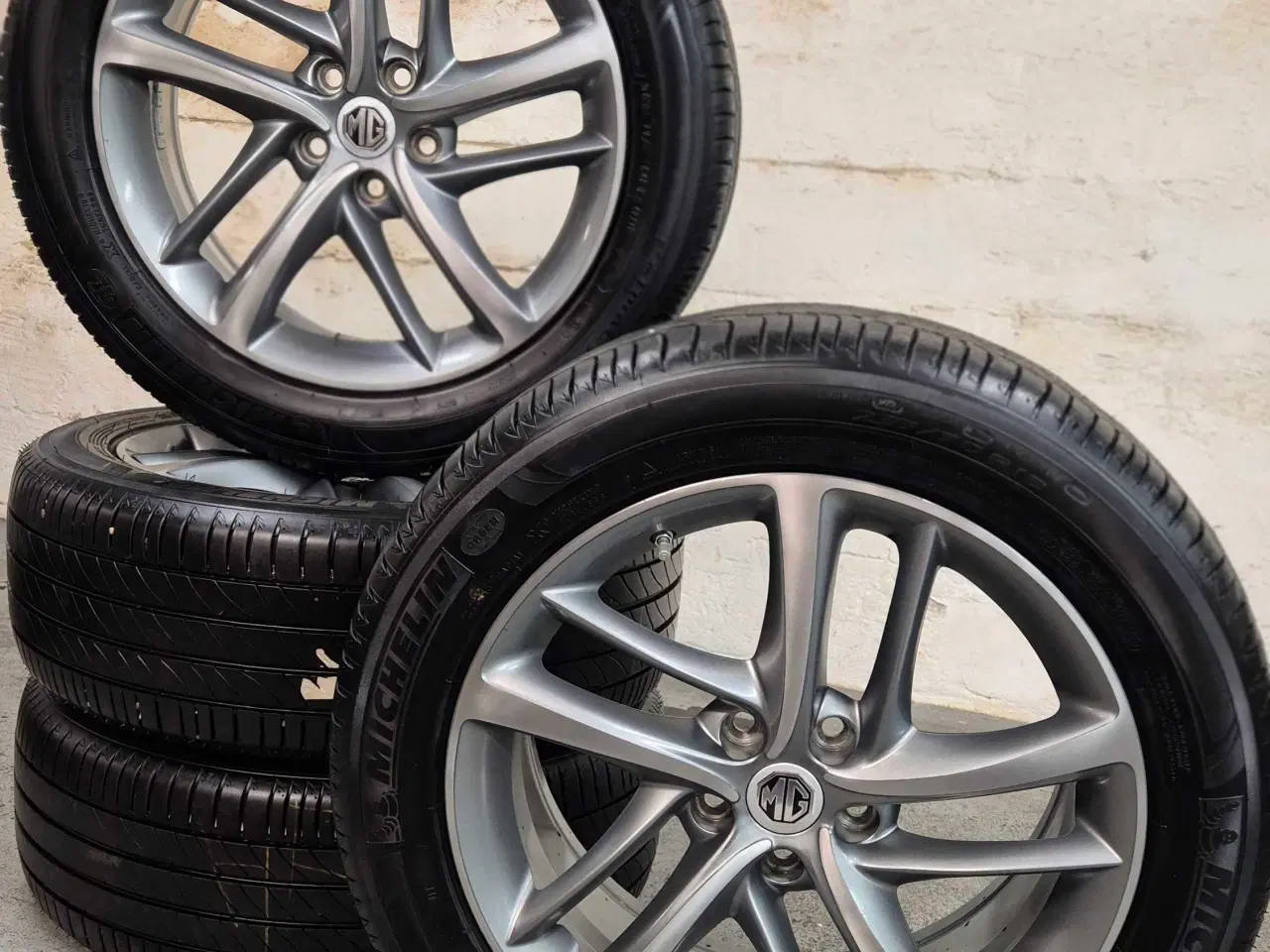 Billede 10 - 5x112 MG EHS ORIGINAL ALUFÆLGE MED NYE SOMMERDÆK 