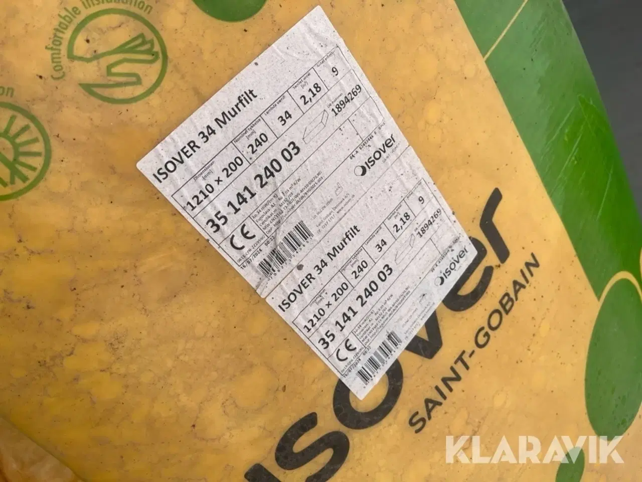 Billede 11 - Isolering Isover Murfit 32-34 55 pakker