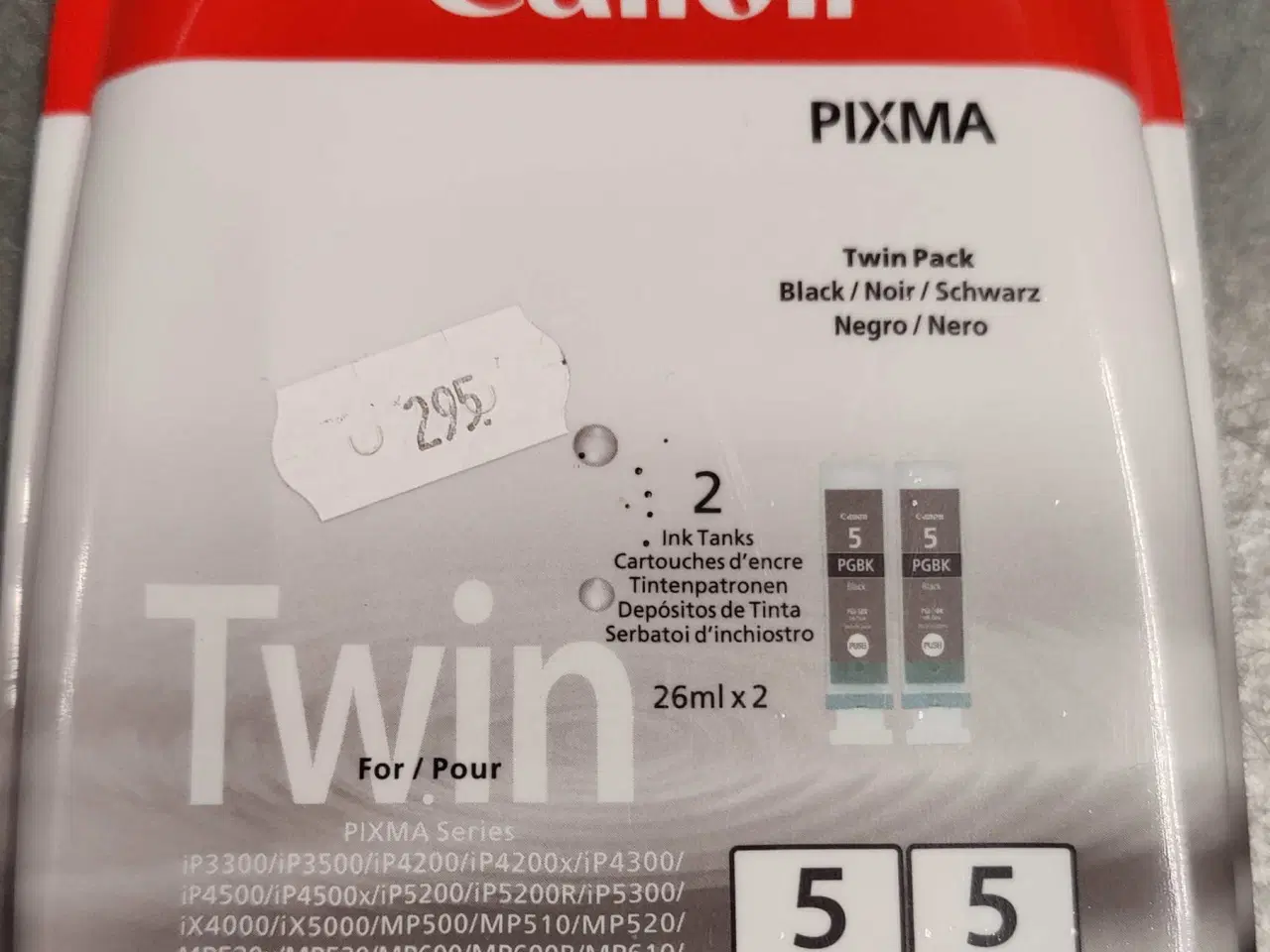 Billede 1 - Canon Pixma Sort sampak - 2 stk. PGI-5BK