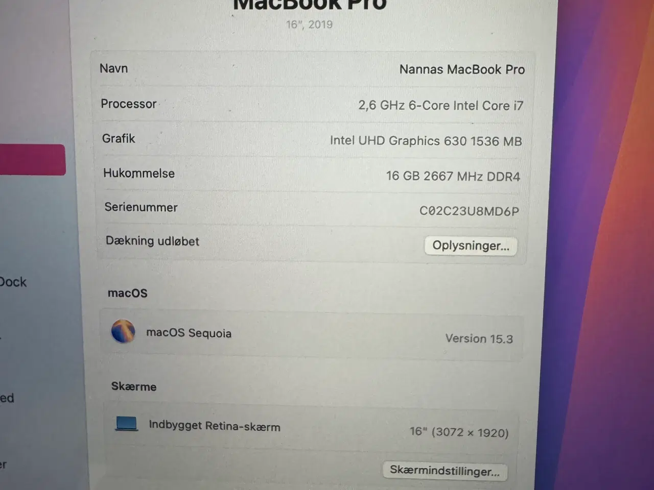 Billede 4 - MacBook Pro 2019 16”