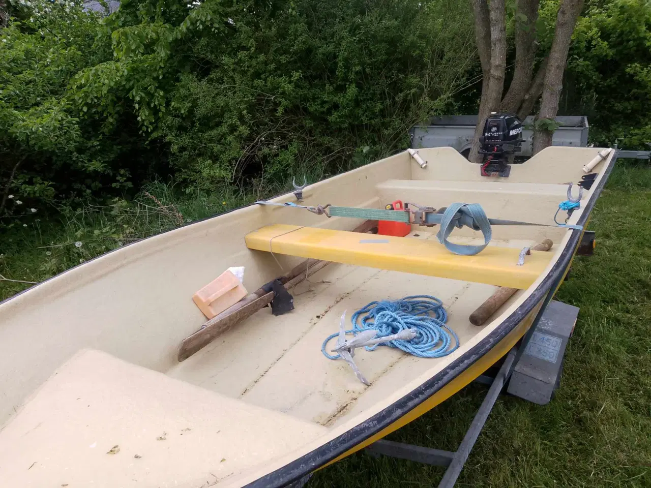Billede 2 - Jolle med motor og trailer