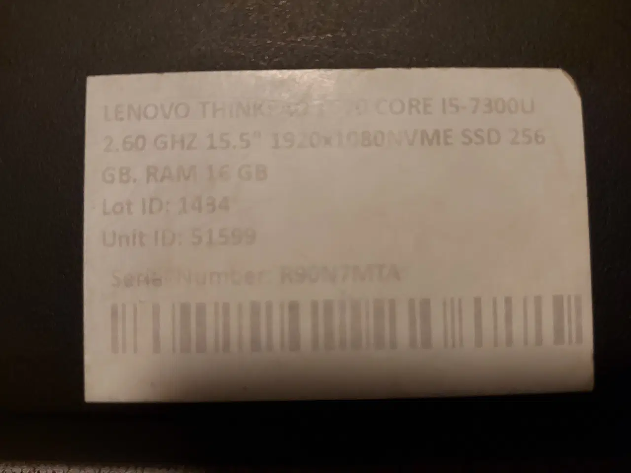 Billede 2 - Lenovo t570 Thinkpad