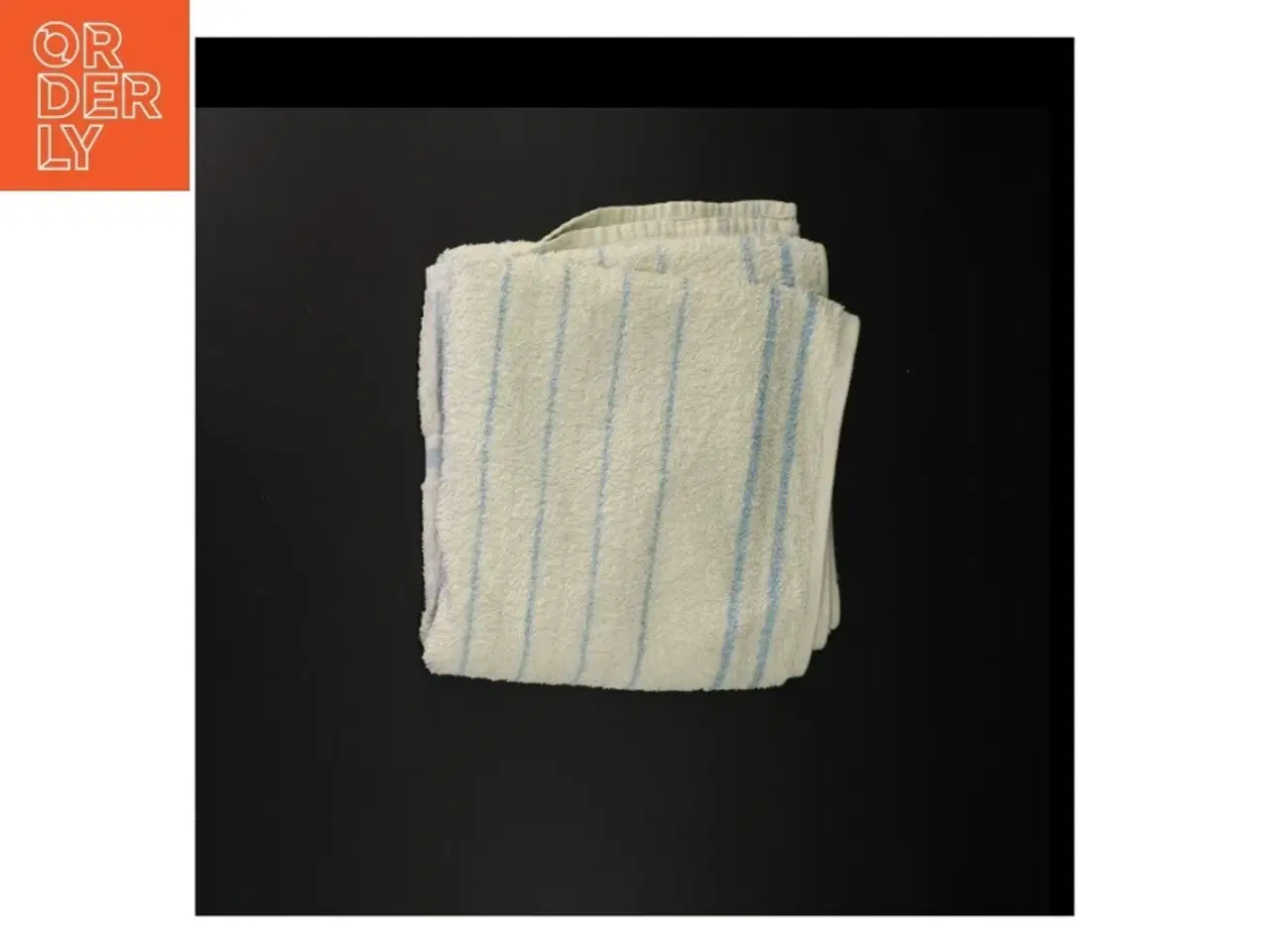 Billede 3 - Håndklæde med blå striber (str. 90 x 49 cm)