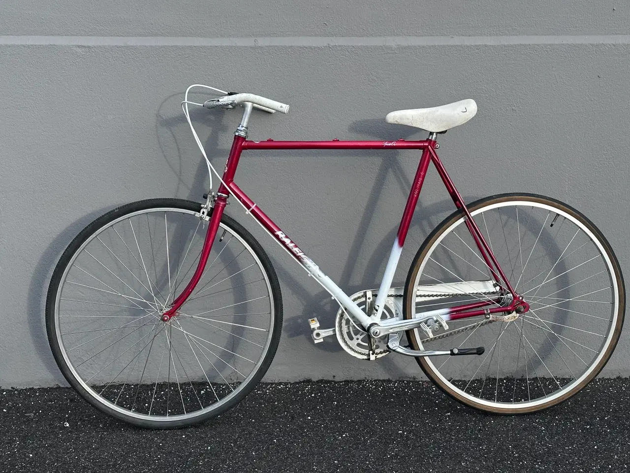 Billede 5 - Rød og hvid Raleigh Sprite Oro herre retrocykel