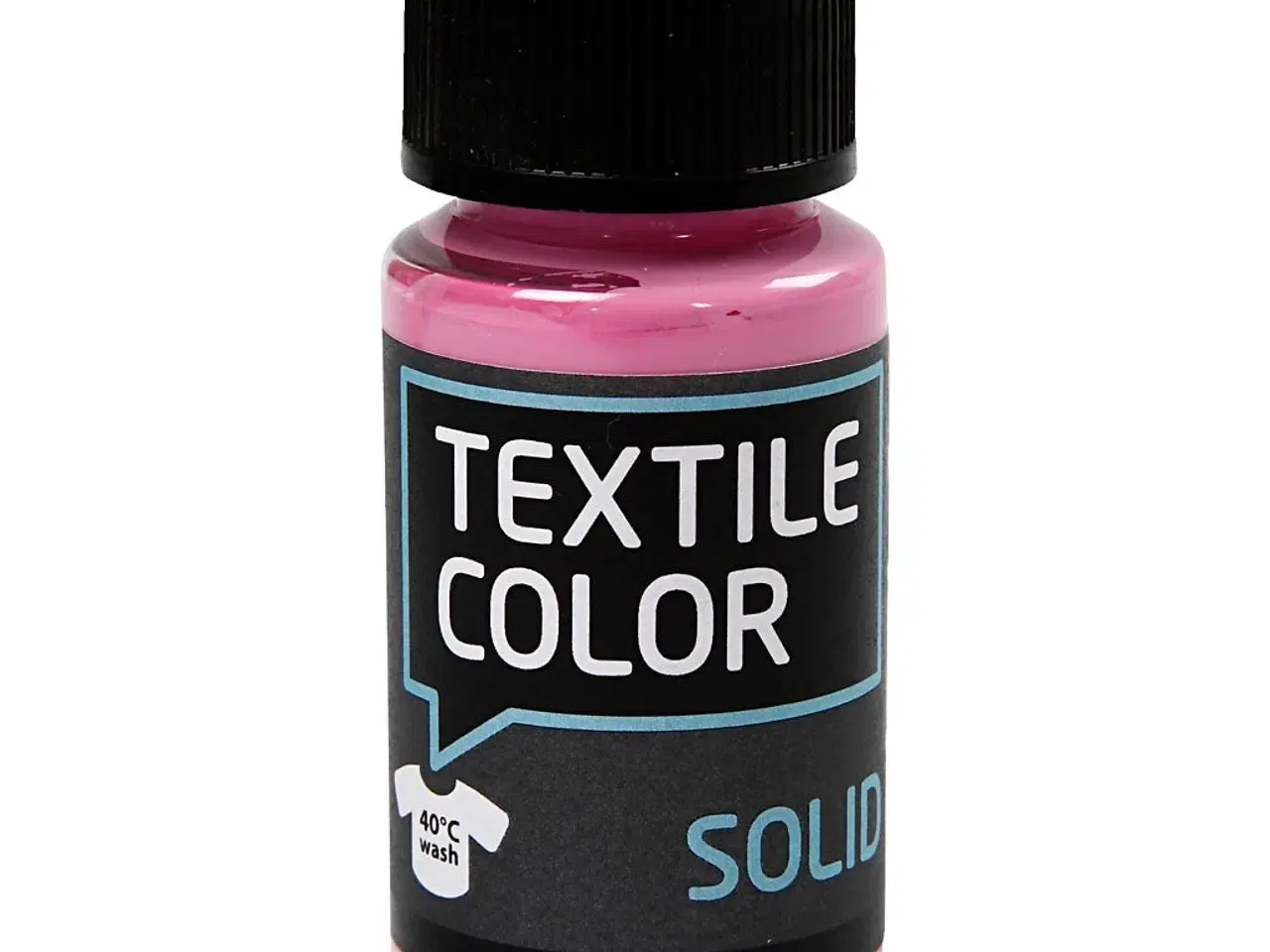 Billede 1 - Textile Solid, dækkende, pink, 50ml/ 1 fl.
