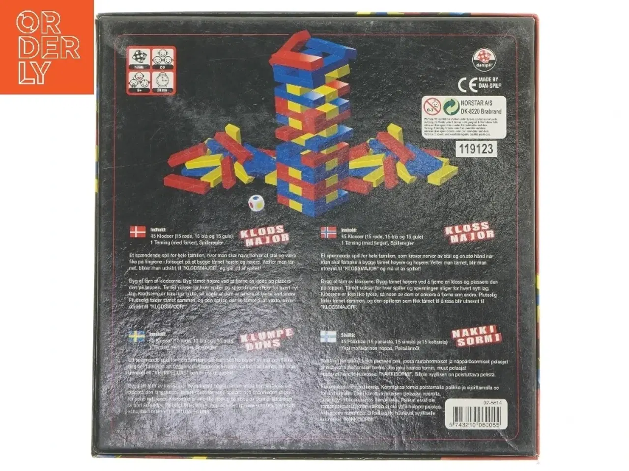Billede 3 - Klodsmajor spil fra Danspil (str. 27x27 cm)