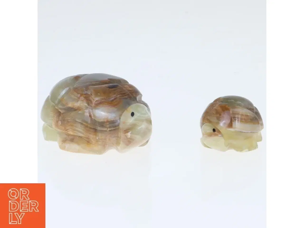 Billede 5 - Onyxfigurer af skildpadder (str. 7 cm. og 4,5 cm)