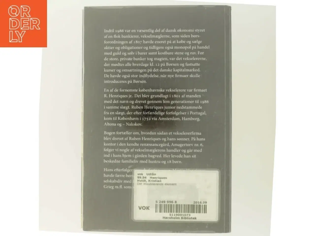 Billede 3 - Det Mousserende Element af Kristian Hvidt (Bog)