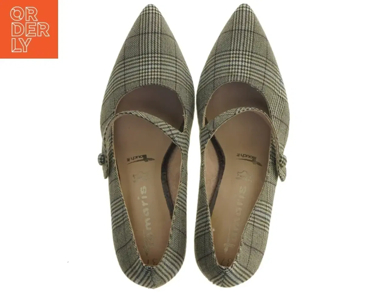 Billede 5 - Tamaris pumps i ternet design fra Tamaris (str. 37)