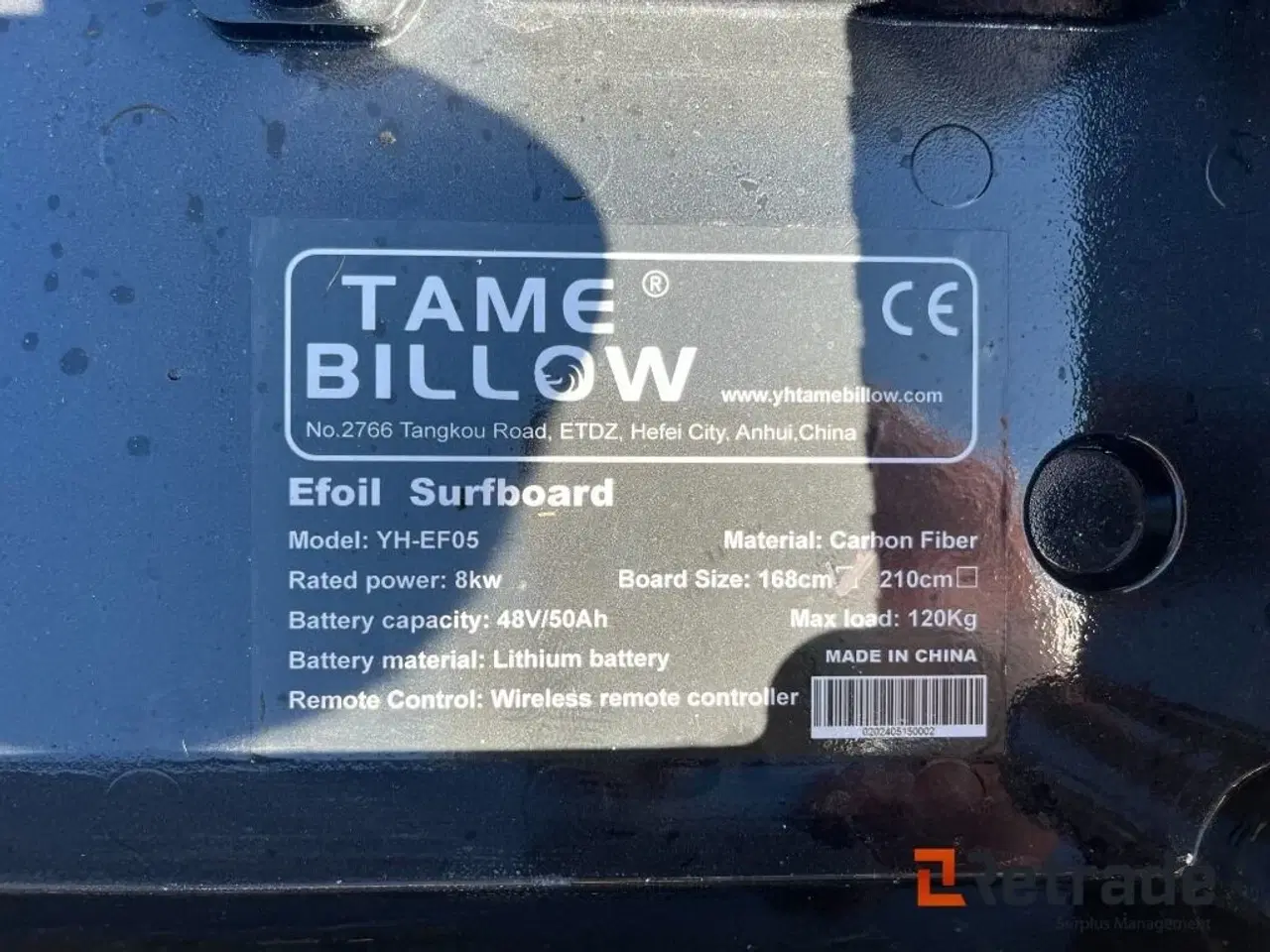 Billede 5 - - - - Tame Billow E-foil surfboard