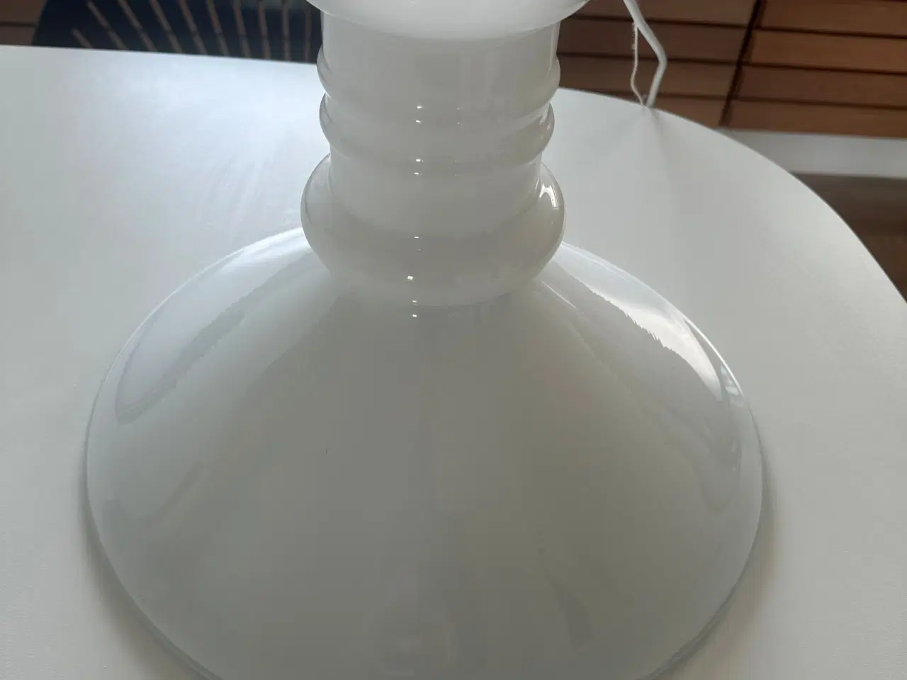 Billede 1 - Holmegaard hvid glaspendel