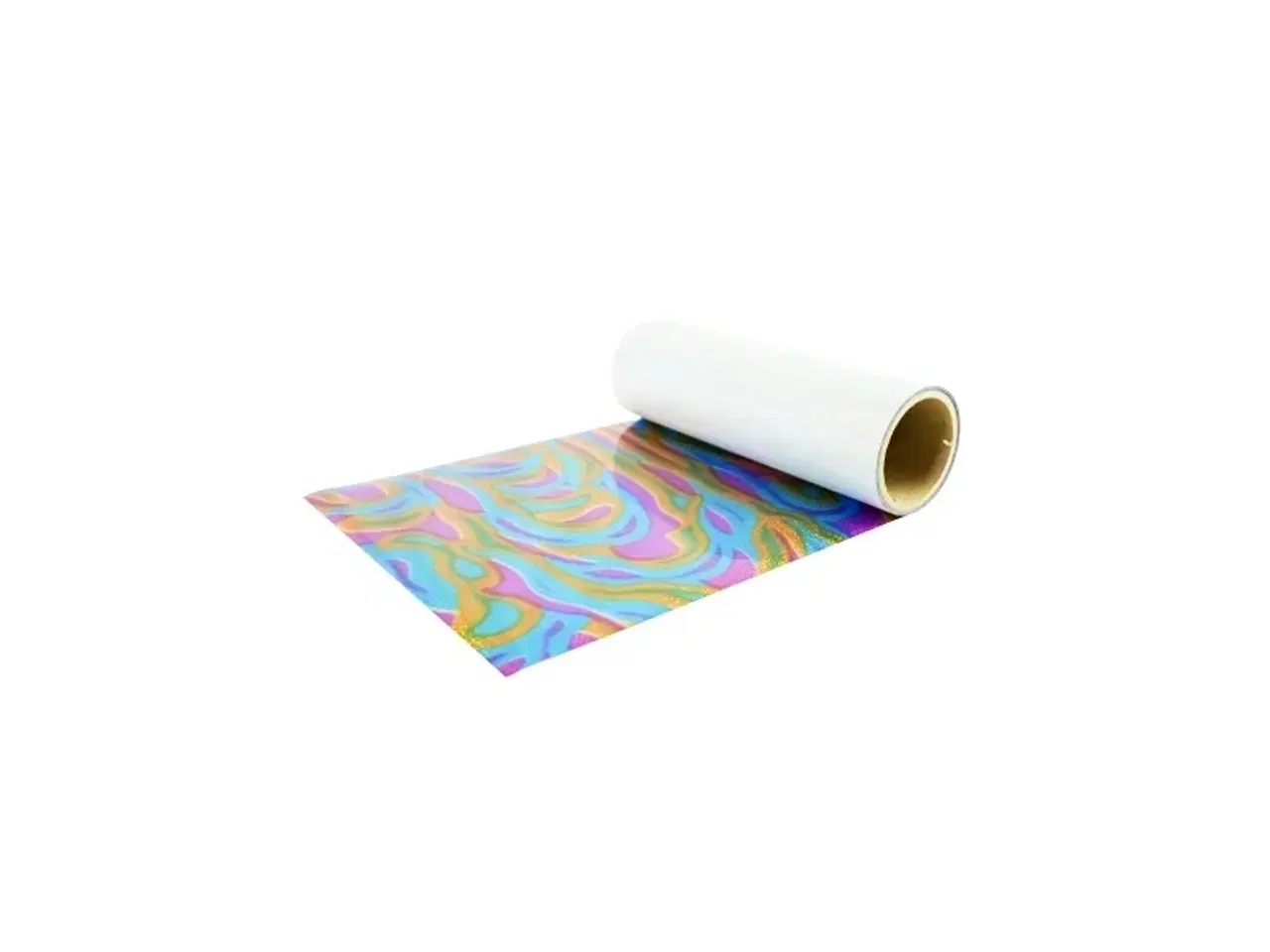 Billede 1 - Chemica Metallic Deco - Rainbow Waves 1423 Tekstilfolie