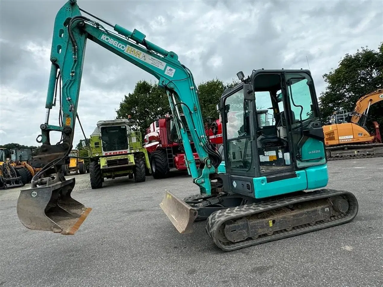 Billede 2 - Kobelco SK55 KUN 1900 TIMER OG MED SKOVLE!