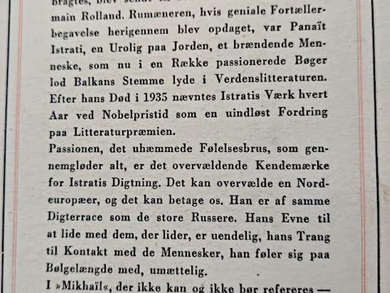 Billede 2 - Panait Istrati: Mikhail - 1.udg Carit Andersen