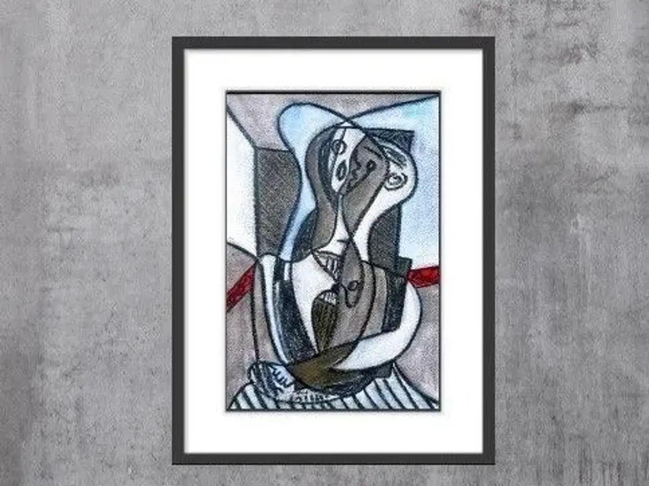 Billede 18 - Forskellige akvareller, Picasso interpretationer