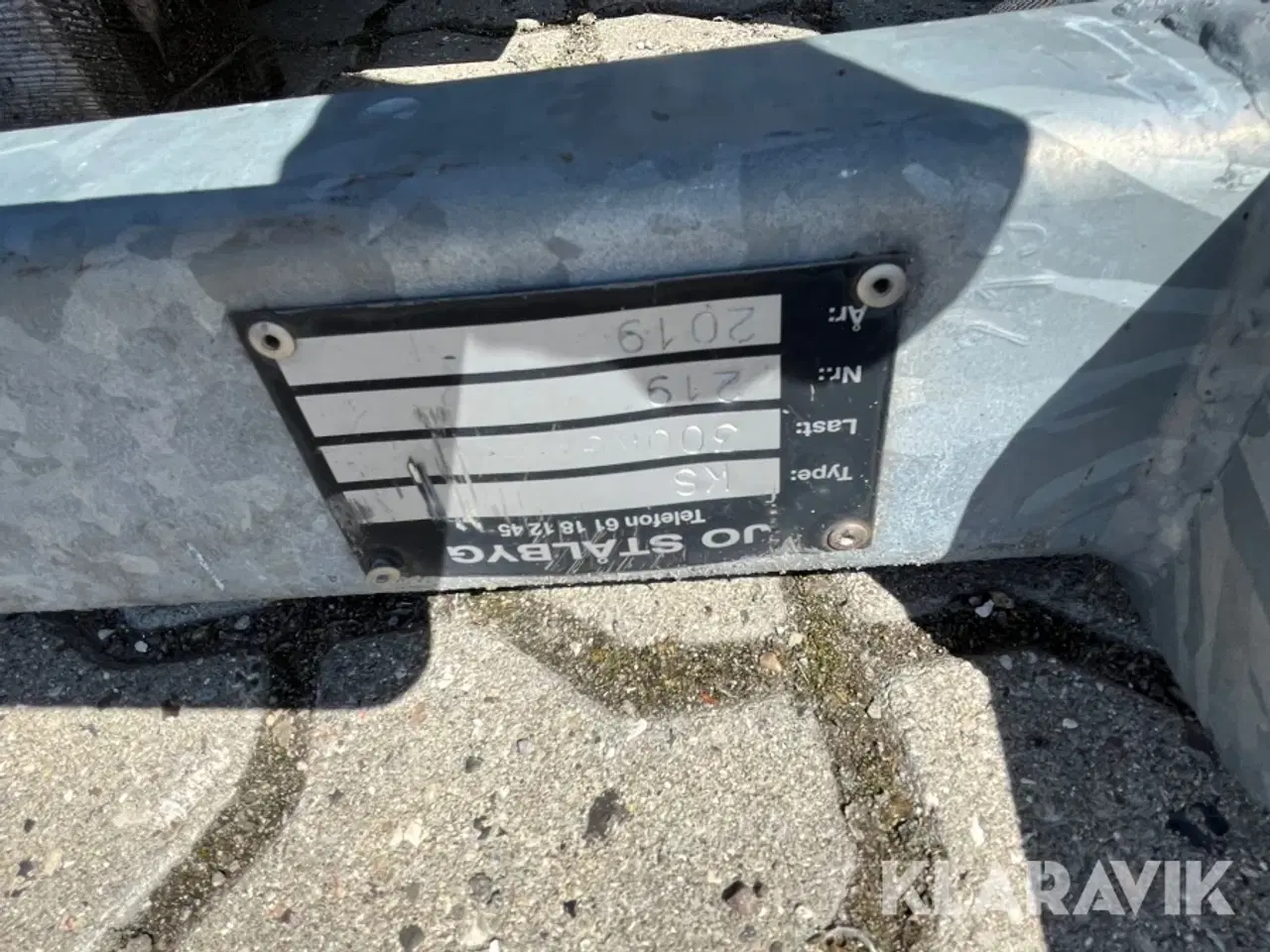 Billede 4 - Svingkraner til platform 300kg - 3 styk