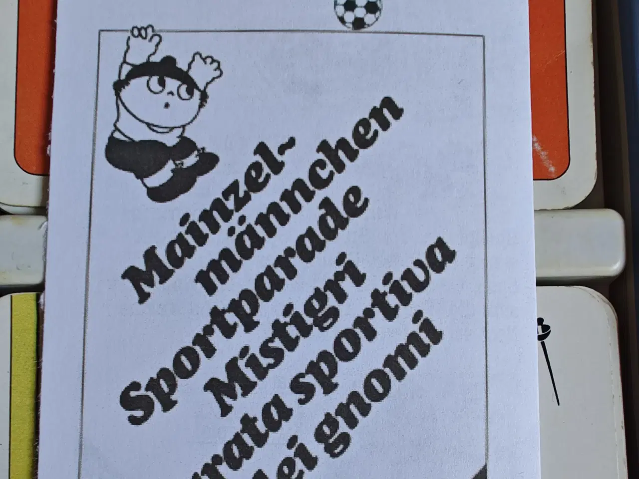 Billede 3 - Små Mænd Sorteper Mainzelmännchen Sportparade