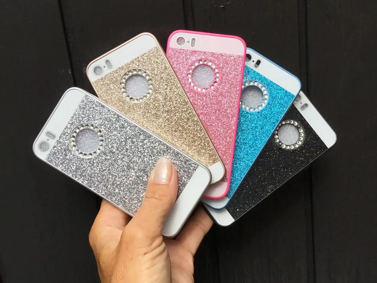 Billede 1 - Glimmer cover til iPhone 5 5s SE 6 6s med similist