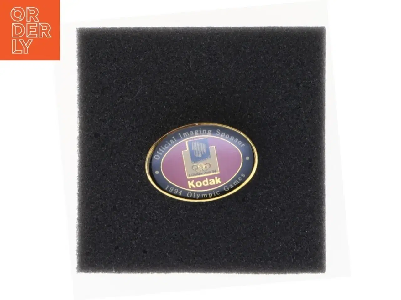 Billede 1 - Lillehammer 1994 Olympiske Lege Kodak Sponsor Pin (str. 3 x 2,5 cm)