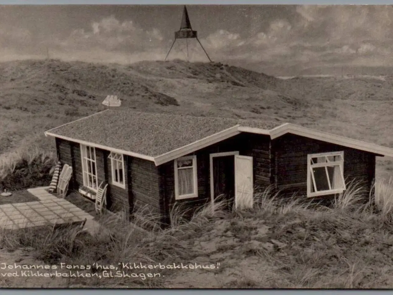 Billede 1 - Johannes Fønss Hus - Kikkebakkehuset - Gl. Skagen - Postkort - Ubrugt