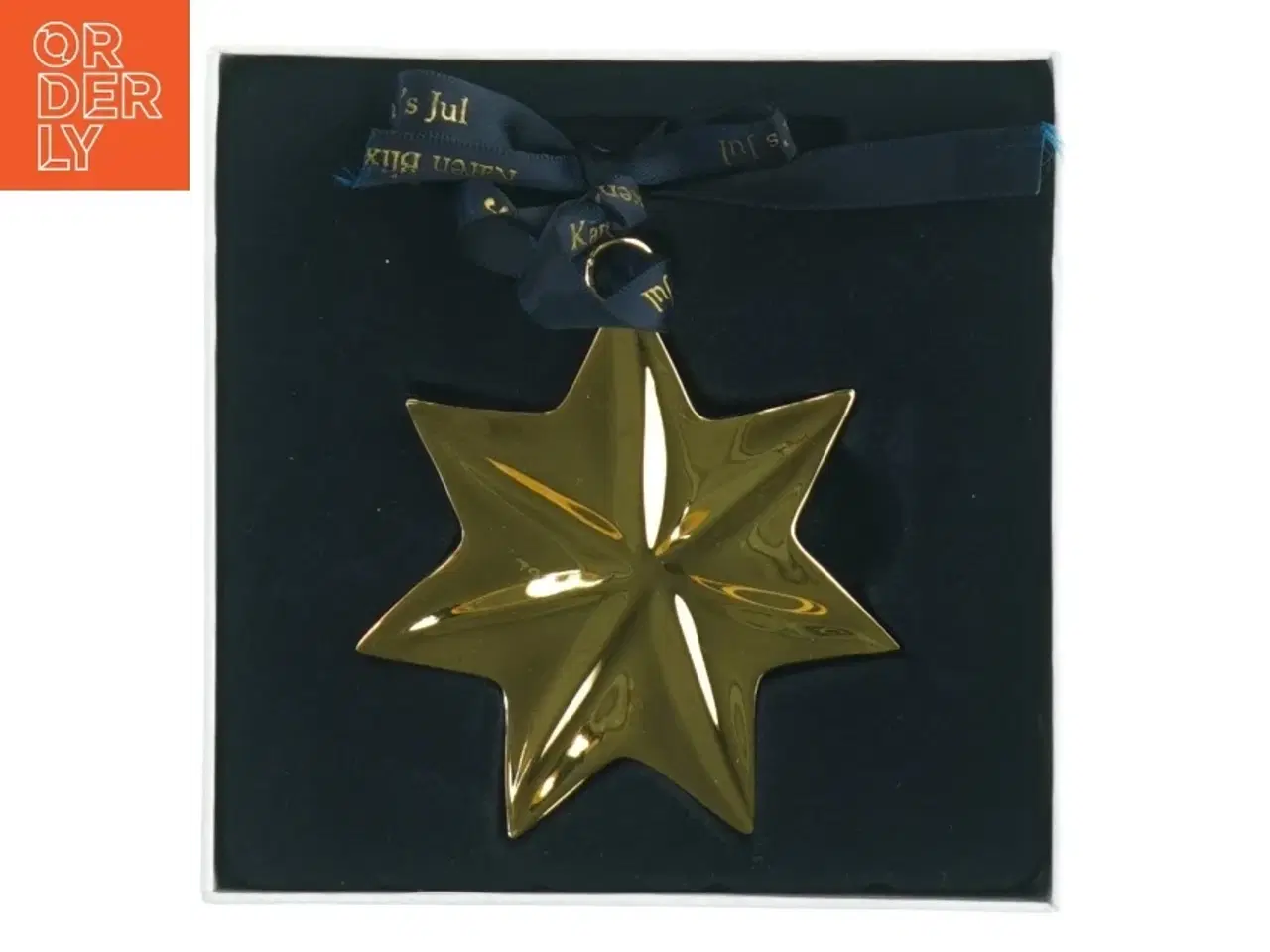 Billede 2 - Forgyldt juletræsstjerne fra Rosendahl (str. 8x8 cm)