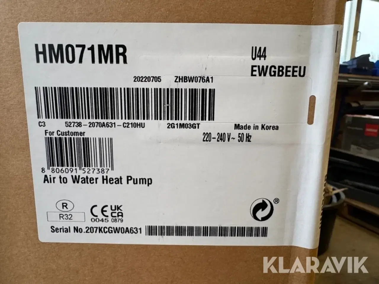 Billede 5 - Udedel varmepumpe LG HM071MR.U44 7 kW Monoblok