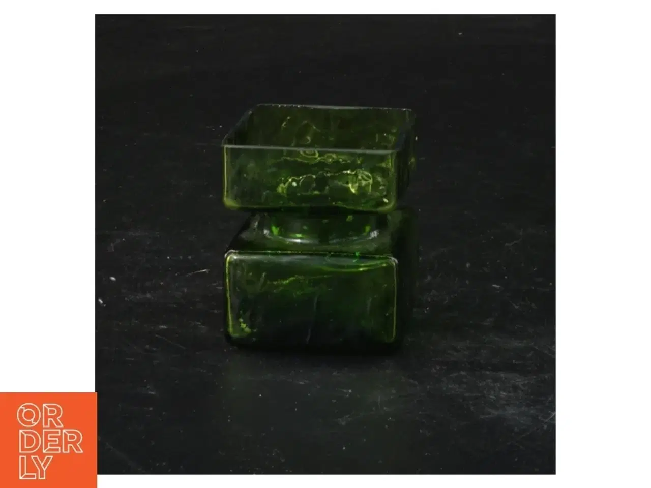 Billede 1 - Glas lysestage (str. 5,5 cm)