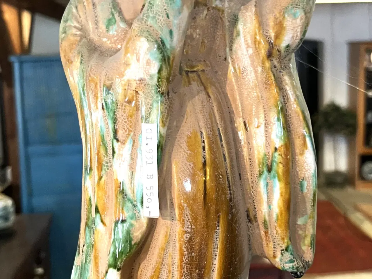 Billede 1 - Kina Tang musikant originalt look --ler --h. 39 cm