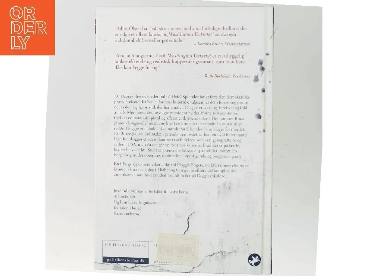 Billede 3 - Washington Dekretet af Jussi Adler-Olsen (Bog)